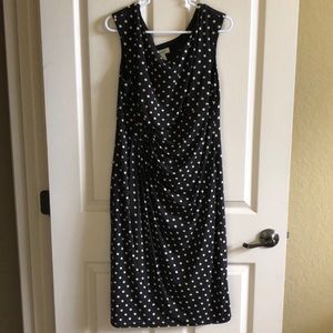 EUC black faux wrap dress